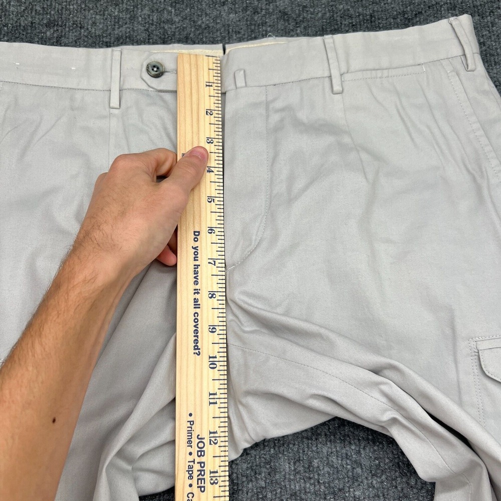 GTA Pants Men's 34x30 Slim Fit Solid Cotton Flat Front Chinos - Picture 6 of 13